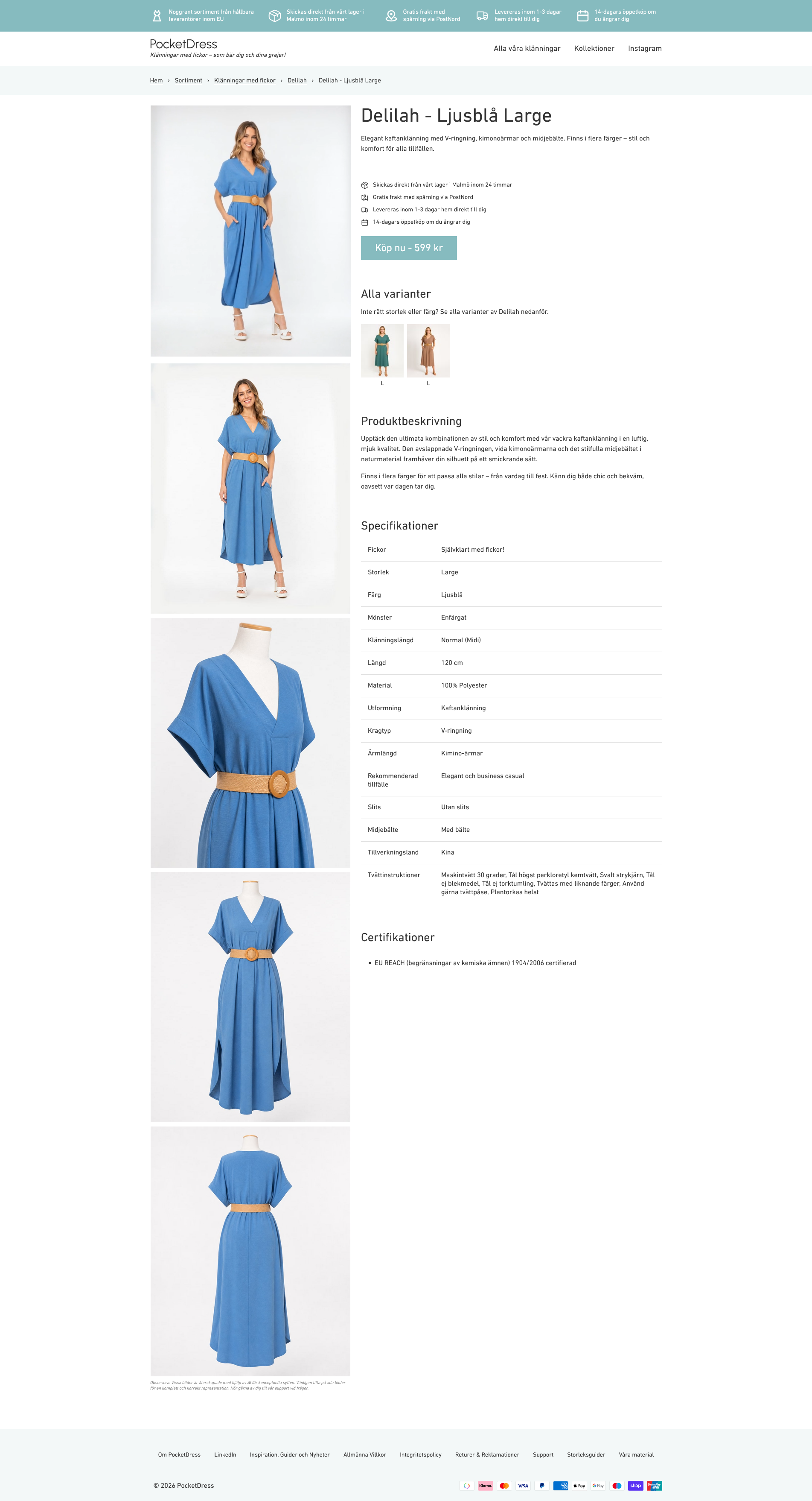screenshot of PocketDress