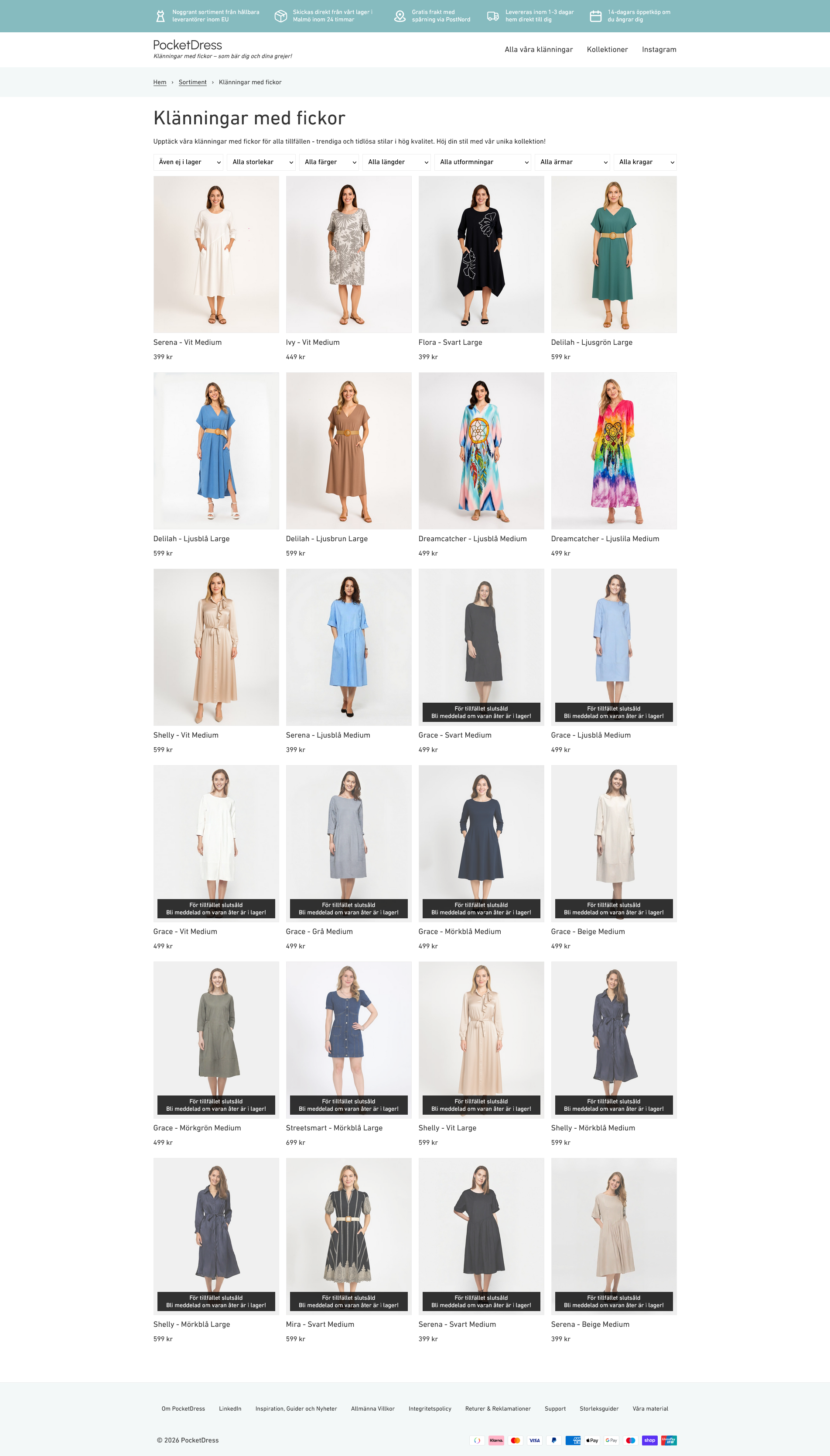 screenshot of PocketDress